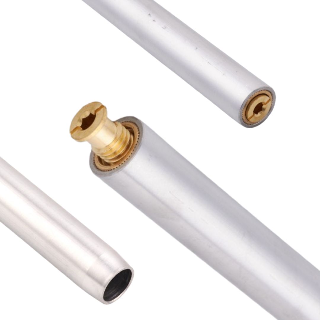 Aluminum Lawn Tube 10, 15 & 18 inch — SwimCares pool & deck hardware | Satyam Techworks brass manufacturing