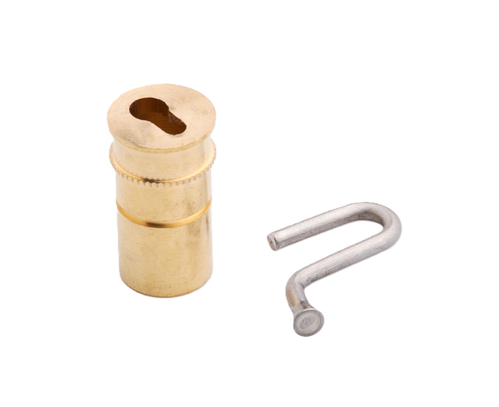 Brass Key Hole Anchor with S.S. Hook — SwimCares pool & deck hardware | Satyam Techworks brass manufacturing