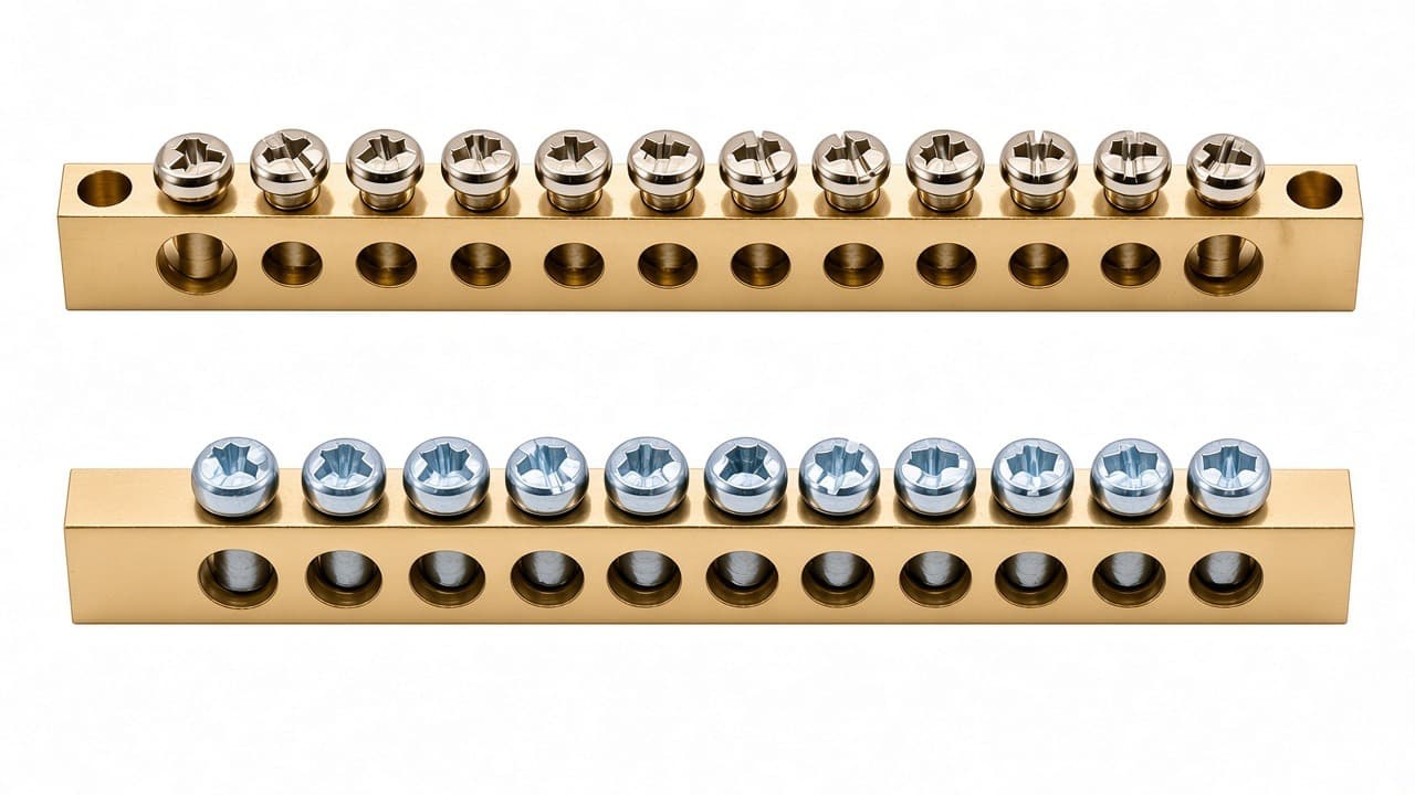 Screw assembled Copper Busbar