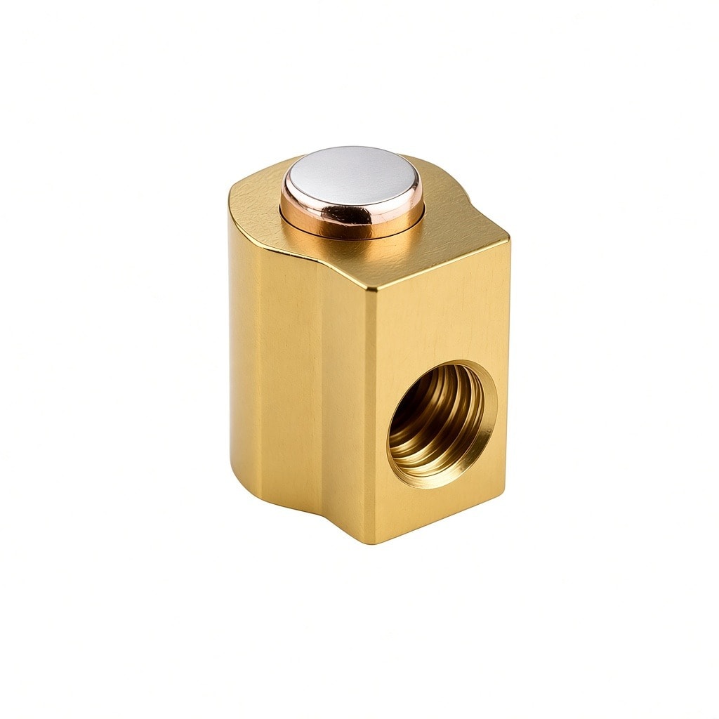 Silver contact brass post